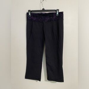 Lululemon Cropped, Black leggings